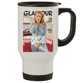 Amber Heard Stainless Steel Travel Mug