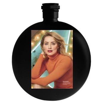 Amber Heard Round Flask