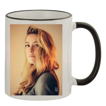 Amber Heard 11oz Colored Rim & Handle Mug