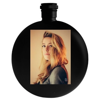 Amber Heard Round Flask