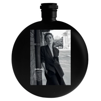 Amber Heard Round Flask