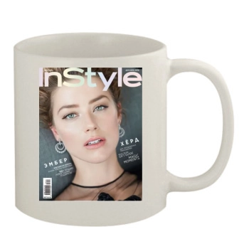 Amber Heard 11oz White Mug