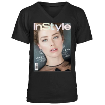 Amber Heard Men's V-Neck T-Shirt