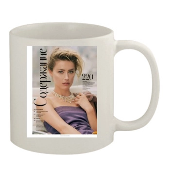 Amber Heard 11oz White Mug