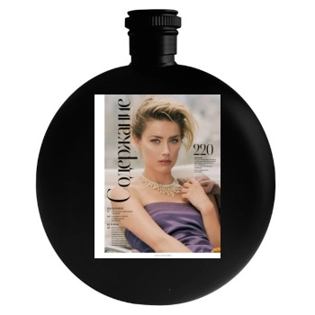 Amber Heard Round Flask