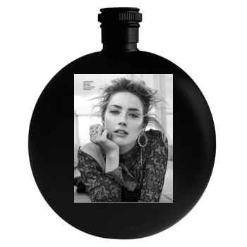 Amber Heard Round Flask