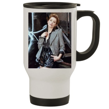 Amber Heard Stainless Steel Travel Mug