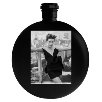 Amber Heard Round Flask