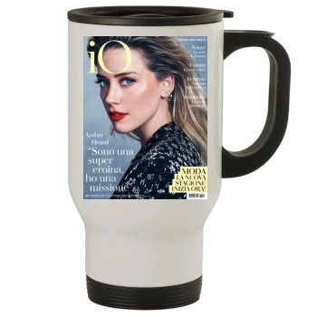 Amber Heard Stainless Steel Travel Mug