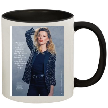 Amber Heard 11oz Colored Inner & Handle Mug