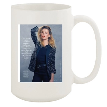 Amber Heard 15oz White Mug