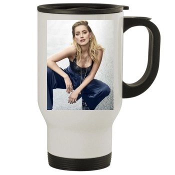 Amber Heard Stainless Steel Travel Mug