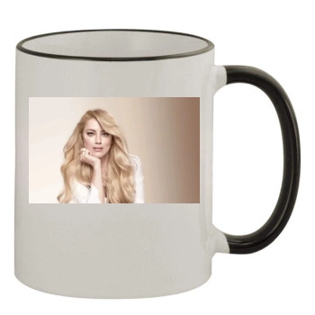 Amber Heard 11oz Colored Rim & Handle Mug