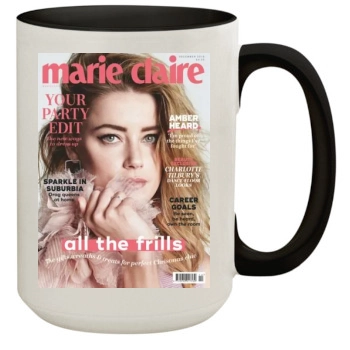 Amber Heard 15oz Colored Inner & Handle Mug