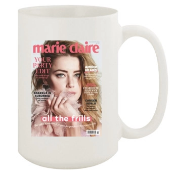 Amber Heard 15oz White Mug