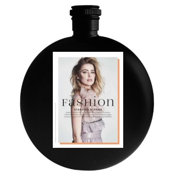 Amber Heard Round Flask