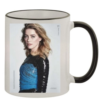 Amber Heard 11oz Colored Rim & Handle Mug