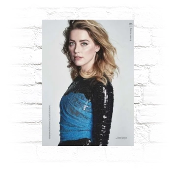 Amber Heard Metal Wall Art