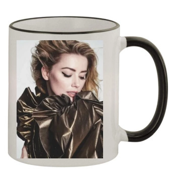 Amber Heard 11oz Colored Rim & Handle Mug