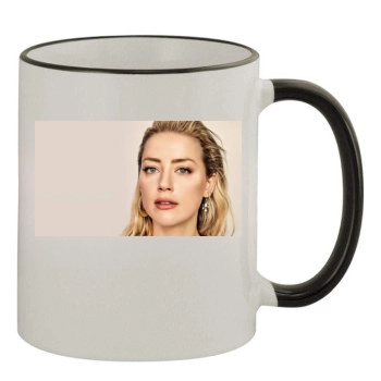 Amber Heard 11oz Colored Rim & Handle Mug