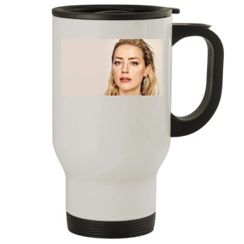 Amber Heard Stainless Steel Travel Mug