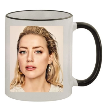 Amber Heard 11oz Colored Rim & Handle Mug