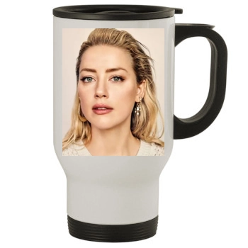 Amber Heard Stainless Steel Travel Mug