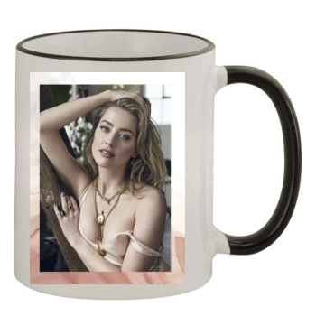 Amber Heard 11oz Colored Rim & Handle Mug