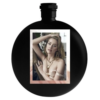 Amber Heard Round Flask