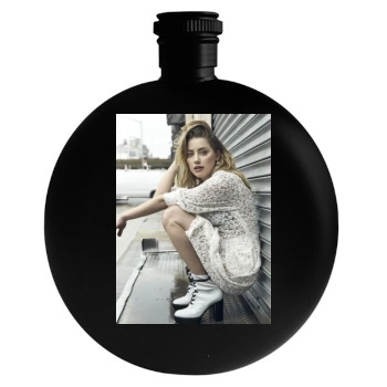 Amber Heard Round Flask