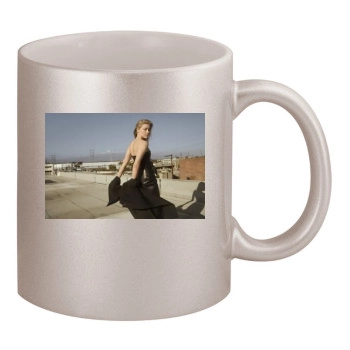 Amber Heard 11oz Metallic Silver Mug