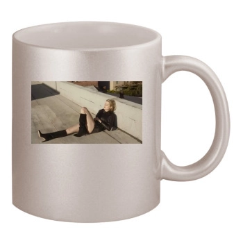 Amber Heard 11oz Metallic Silver Mug