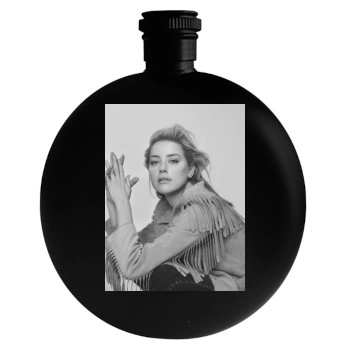 Amber Heard Round Flask