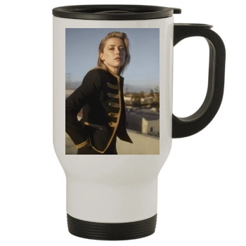 Amber Heard Stainless Steel Travel Mug