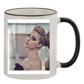 Amber Heard 11oz Colored Rim & Handle Mug