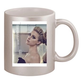 Amber Heard 11oz Metallic Silver Mug