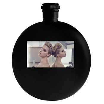 Amber Heard Round Flask