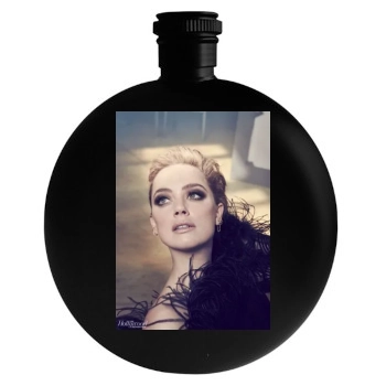 Amber Heard Round Flask