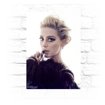 Amber Heard Metal Wall Art