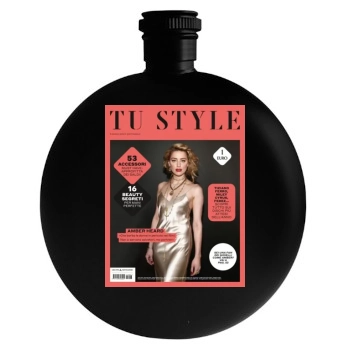 Amber Heard Round Flask