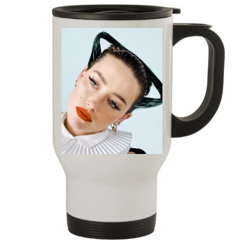 Amber Heard Stainless Steel Travel Mug