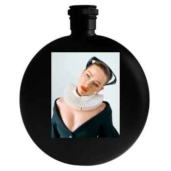 Amber Heard Round Flask