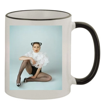 Amber Heard 11oz Colored Rim & Handle Mug