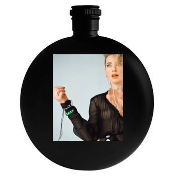 Amber Heard Round Flask