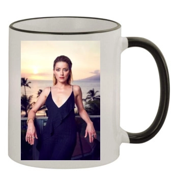 Amber Heard 11oz Colored Rim & Handle Mug