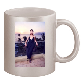 Amber Heard 11oz Metallic Silver Mug