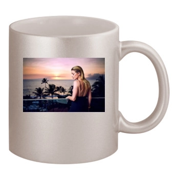 Amber Heard 11oz Metallic Silver Mug