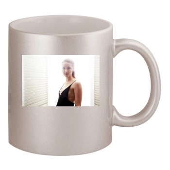 Amber Heard 11oz Metallic Silver Mug