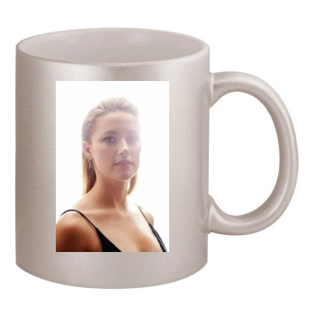 Amber Heard 11oz Metallic Silver Mug