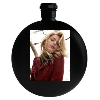 Amber Heard Round Flask